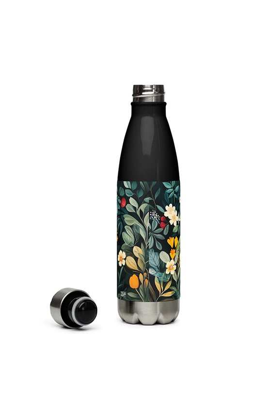 Midnight Botanical Insulated Bottle